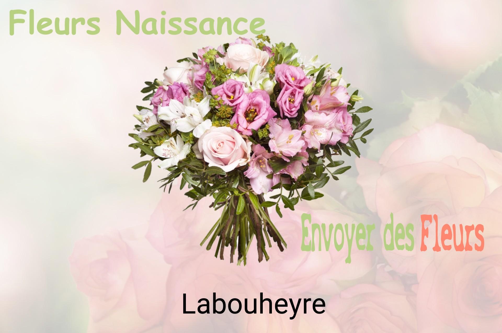 Bouquet de fleurs de naissance livré à Labouheyre